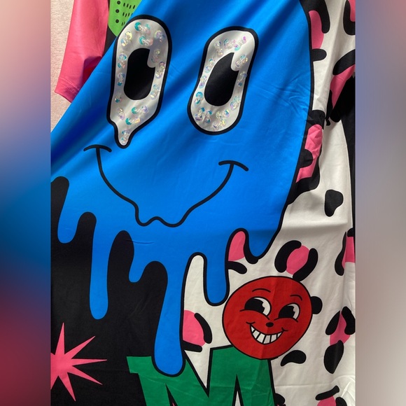 DENIM LOVE Funky Fun Dress Tunic Large 22”x32” NWT 0042 - Picture 7 of 8